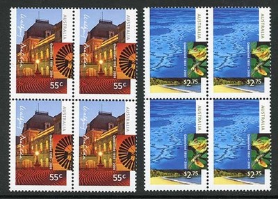 australia-sg3205-6-2009-queensland-150-years-set-in-blocks-of-4-u-m