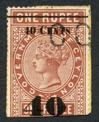 ceylon-telegraphs-sgt58-40c-on-1r-red-brown-type-53-defective-0