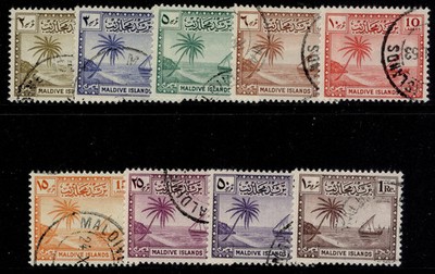 maldive-islands-gvi-sg21-29-1950-52-complete-set-fine-used-cat-70