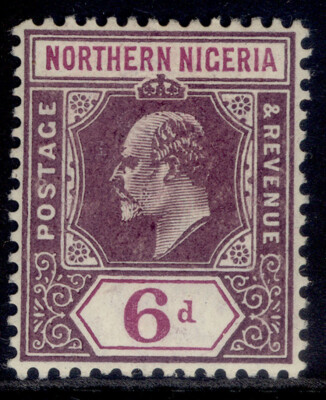 northern-nigeria-edvii-sg25b-6d-dull-purple-violet-m-mint-cat-55-chalky