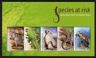 australia-sgms3252-species-at-risk-joint-territory-miniature-sheet-u-m