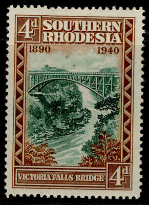 southern-rhodesia-gvi-sg58-4d-green-brown-m-mint