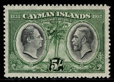 cayman-islands-gv-sg94-5s-black-green-nh-mint-cat-100