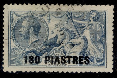 british-levant-gv-sg50-180pi-on-10s-dull-grey-blue-used-cat-45
