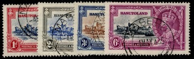 basutoland-gv-sg11-14-1935-silver-jubilee-set-fine-used-cat-27-cds-pmks