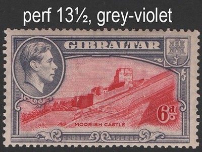 gibraltar-1938-6d-carmine-grey-violet-perf-13-um-sg126-c50