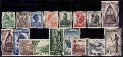 australia-papua-new-guinea-qeii-sg1-15-1952-58-complete-set-nh-mint-cat-120