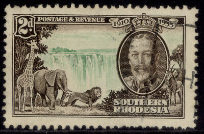 southern-rhodesia-gv-sg32-2d-emerald-sepia-fine-used
