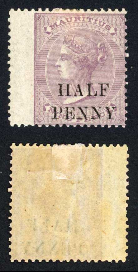 mauritius-sg76-1-2d-on-9d-dull-purple-mint-part-gum-cat-28-pounds
