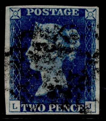 gb-qv-sg5-spec-d1-6-2d-bright-blue-plate-2-fine-used-cat-1400-black-mx