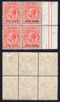 falkland-is-1d-opt-war-stamp-reversed-albino-overprint-in-the-margin-2-x-u-m