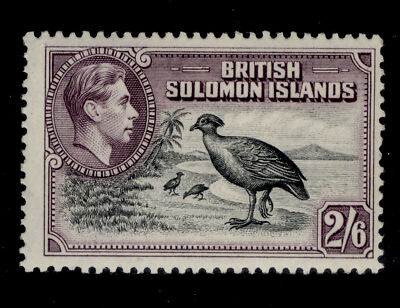 british-solomon-islands-gvi-sg70-2s-6d-black-violet-nh-mint-cat-32