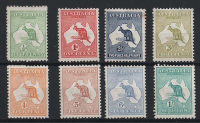 australia-1913-mint-range-to-1s-sg1-11-odd-small-imperfection-mostly-fine
