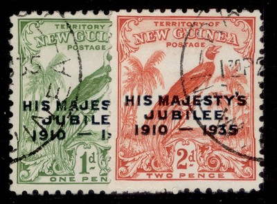 australia-new-guinea-gv-sg206-207-1935-silver-jubilee-set-fine-used