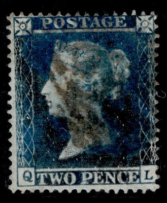 gb-qv-sg19-2d-dp-blue-plate-4-sc16-used-cat-75-ql