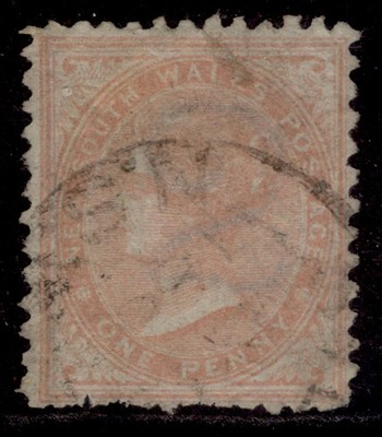 australia-new-south-wales-qv-sg191-1d-pale-red-used-cat-40-wmk-type-w29