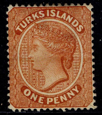 turks-caicos-islands-qv-sg55-1d-orange-brown-unused-cat-100-wmk-rev