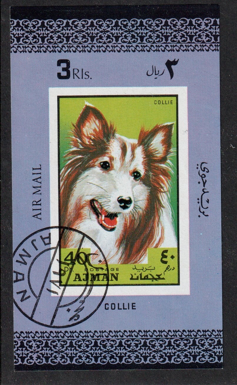1971-ajman-dogs-collie-mi-1205-deluxe-ms-cto