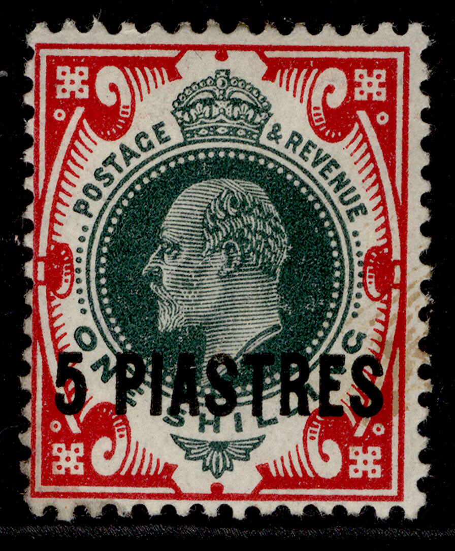 british-levant-gv-sg32-5pi-on-1s-green-carmine-m-mint-cat-23