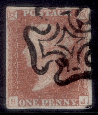 gb-qv-sg7-1d-red-brown-black-plate-11-fine-used-cat-130-black-mx-sj