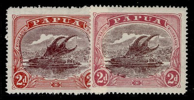 aus-papua-british-new-guinea-gv-sg96-96a-2d-shades-m-mint-cat-32