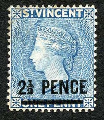 st-vincent-sg55-2-1-2d-line-perf-wmk-crown-ca-variety-broken-foot-of-2-in-1-2