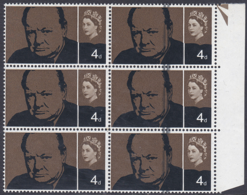 sg-661-1965-4d-churchill-black-ink-flaw-down-right-3-stamps-block-of-6-u-m
