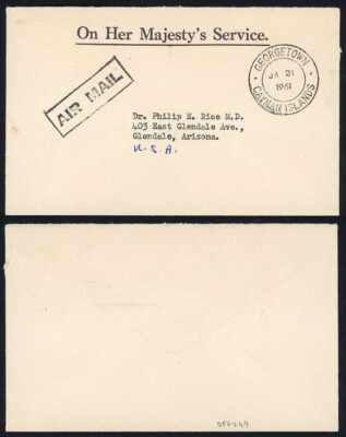 cayman-islands-1961-stampless-ohms-airmail-cover-to-usa-georgetown-pmk