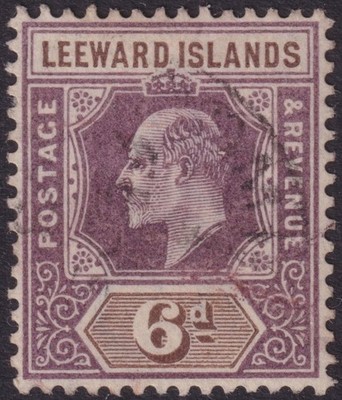 leeward-islands-1902-6d-dull-purple-and-brown