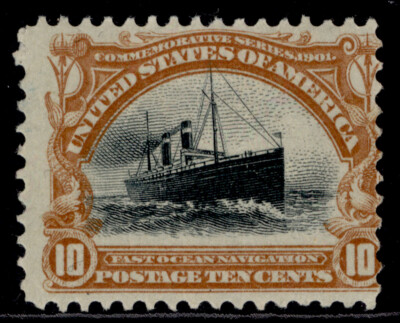 usa-scott-299-10c-black-yellow-brown-m-mint