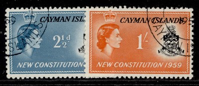 cayman-islands-qeii-sg163-164-1959-new-constitution-set-fine-used