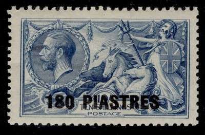 british-levant-gv-sg50-180pi-on-10s-dull-grey-blue-lh-mint-cat-55
