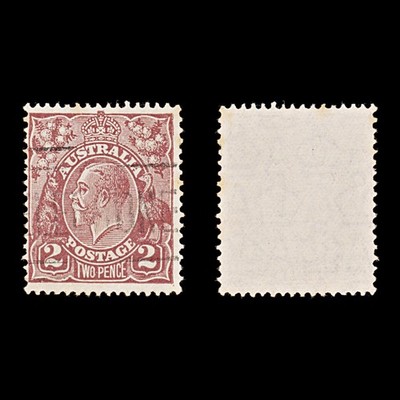 9619-australia-sg98-2d-red-brown-1928-sc-70-mi73xc-used-c10