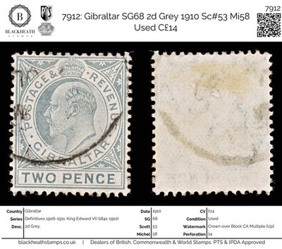 7912-gibraltar-sg68-2d-grey-1910-sc-53-mi58-used-c14