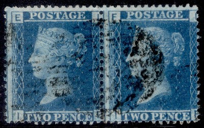 gb-qv-sg45-2d-blue-plate-9-fine-used-cat-30-pair-ie-if