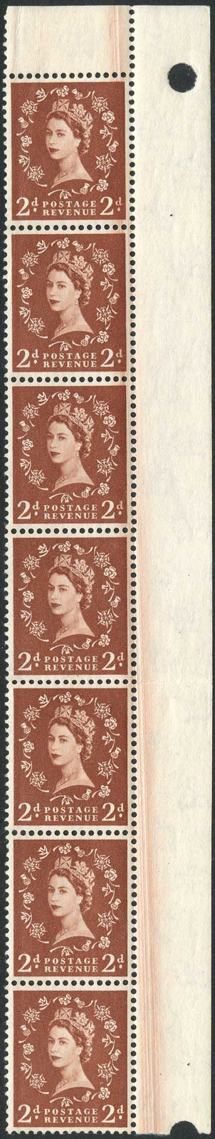 sg590-2d-2st-graphite-wmk-crowns-strip-of-7-with-printing-flaw-u-m