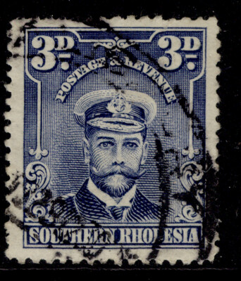 southern-rhodesia-gv-sg5-3d-blue-fine-used