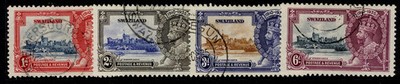swaziland-gv-sg21-24-1935-silver-jubilee-set-fine-used-cat-28