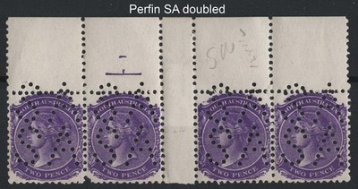 south-australia-1876-2d-bright-violet-perf-12x11-sg180-gutter-strip-of-4