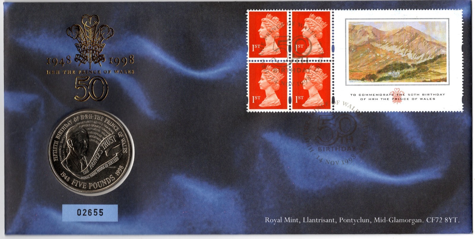 1998-hrh-the-prince-of-wales-50th-birthday-5-coin-cover-no-02655