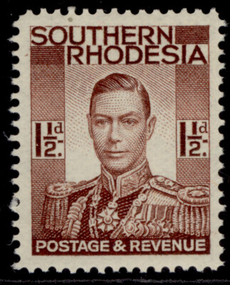 southern-rhodesia-gvi-sg42-1d-red-brown-lh-mint
