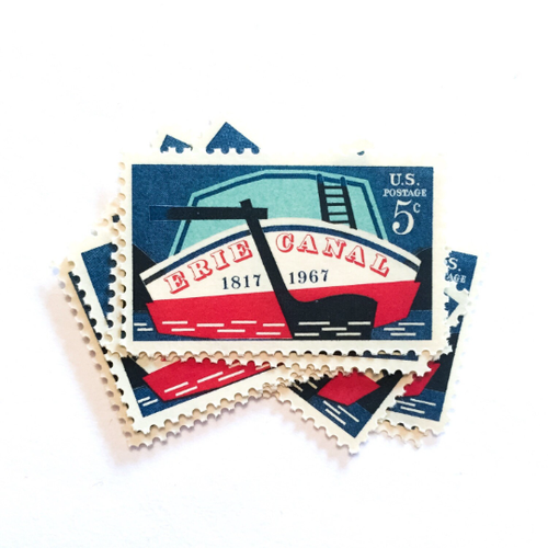 10-x-erie-canal-5-cents-unused-1967-us-postage-stamps-new-york-waterways