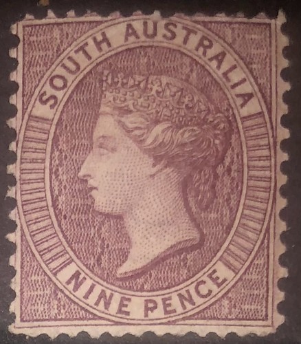 s-australia-sg122-9d-reddish-purple-perf-11-5-x-12-5-fine-mh-papermaker-wmk