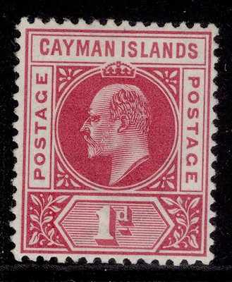 cayman-islands-edvii-sg4-1d-carmine-nh-mint-cat-10