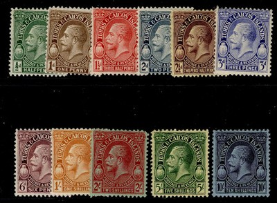 turks-caicos-gv-sg176-186-1928-postage-revenue-set-lh-mint-cat-90