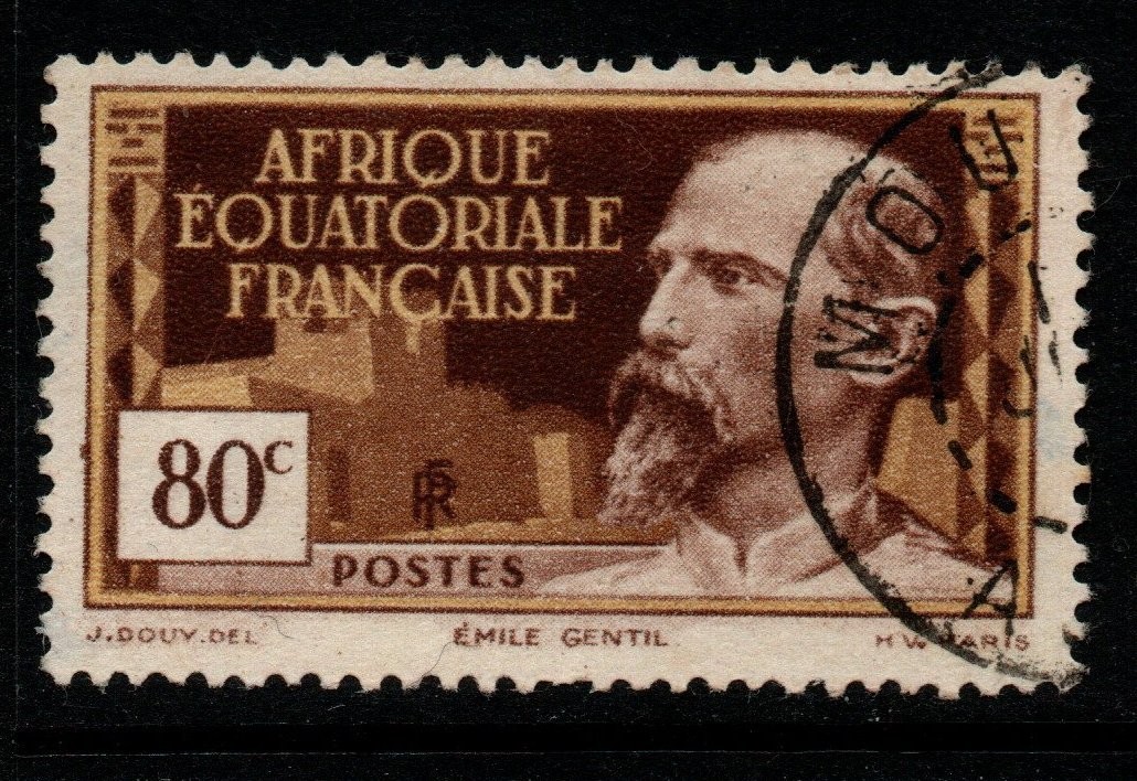 french-equatorial-africa-sg56-1938-80c-chocolate-yellow-fine-used