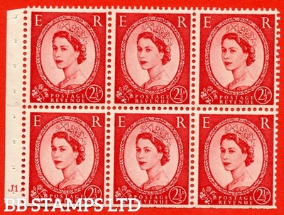 sg-519b-sb80-2d-carmine-red-a-mounted-mint-cylinder-booklet-pane-b87471