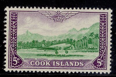 cook-islands-gvi-sg154-5d-emerald-green-violet-lh-mint-cat-12