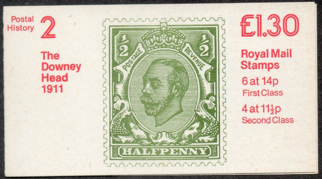 fl2b-1981-postal-history-book-no-2-downey-head-folded-booklet-good-perfs
