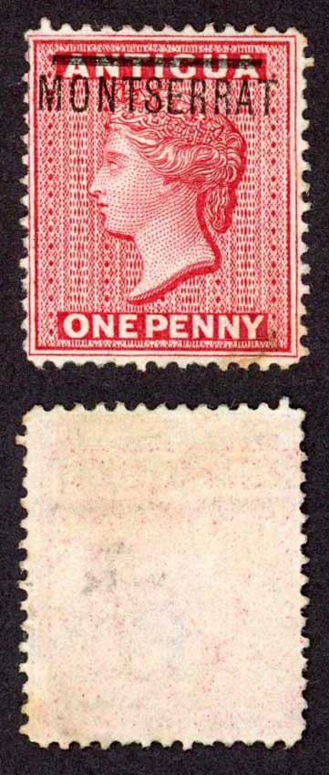 montserrat-sg1-1d-red-wmk-crown-cc-m-m-cat-35-pounds